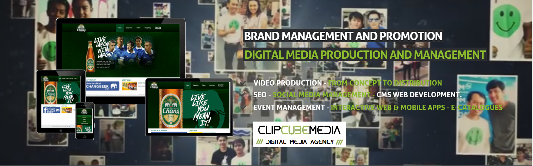 ClipCube Media, Bangkok, Video Production, Web development, SEO, branding